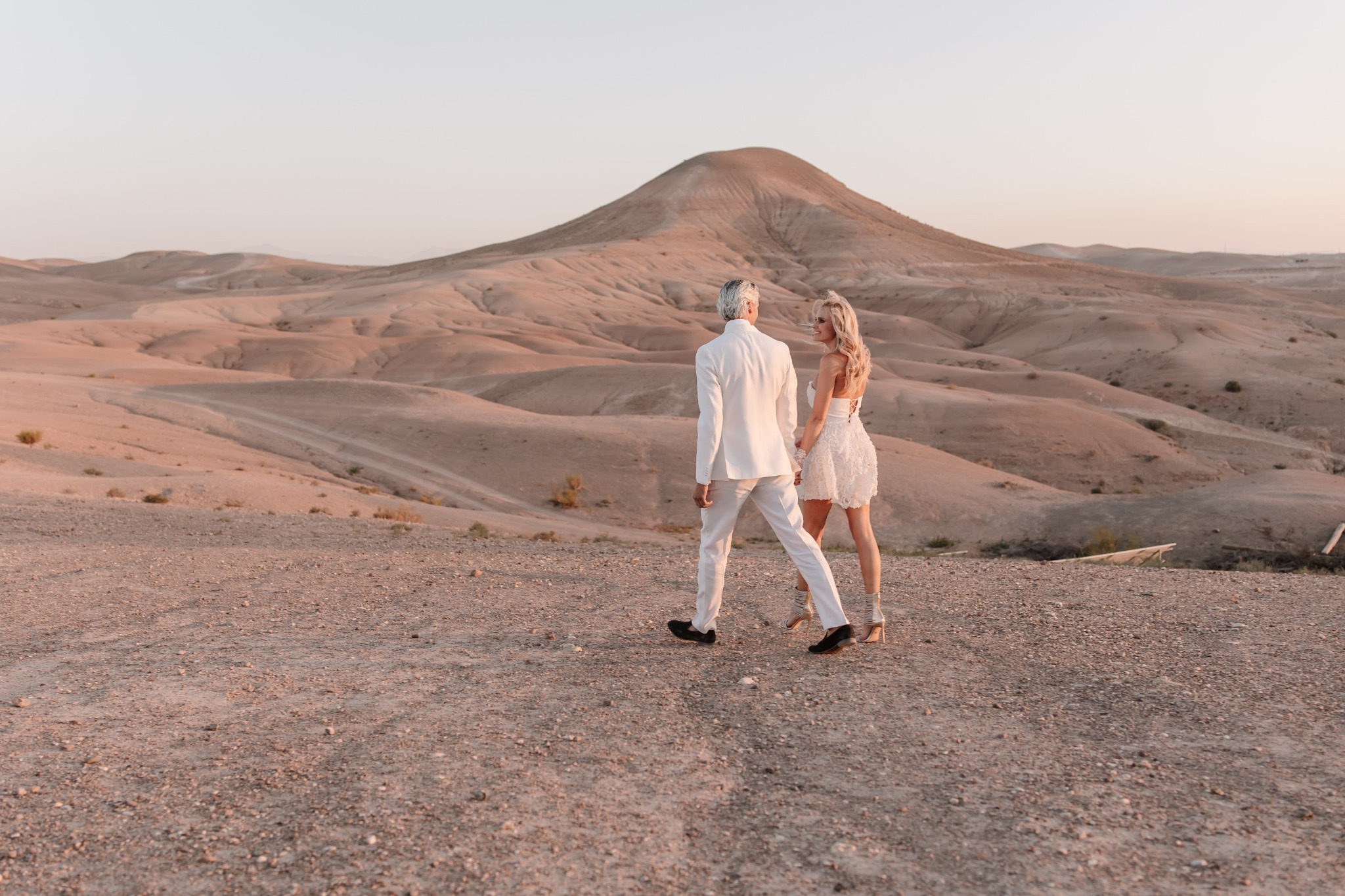 Agafay landscape near Marrakech as a destination wedding setting